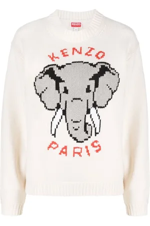 Kenzo Elephant intarsia jumper
