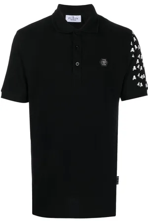 Philipp Plein Skull and Bones cotton polo shirt