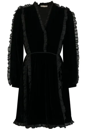 ULLA JOHNSON Ruffle-trim mini dress