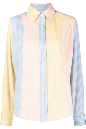 Rokh Colour-block striped shirt