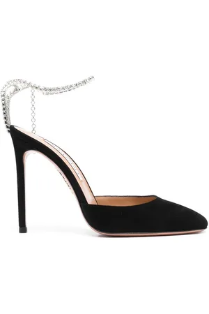 Aquazzura Embellished ankle-strap pumps