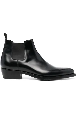 LIDFORT Pointed-toe leather Chelsea boots