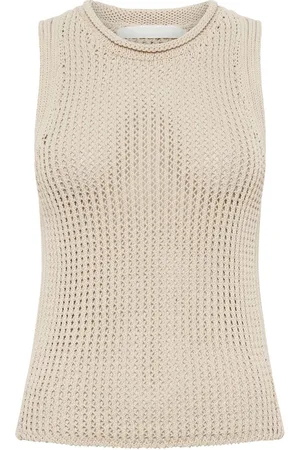 DION LEE Grid Mesh tank top