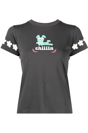 Natasha Zinko Chillin graphic-print T-shirt