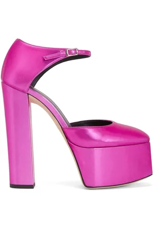 Giuseppe Zanotti Metallic-effect block-heel pumps