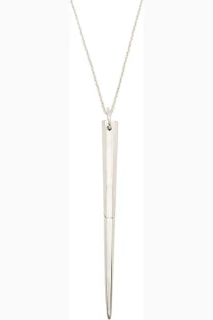 PARTS OF FOUR Large spike sterling necklace