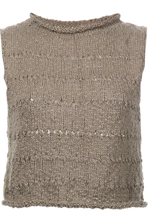Voz Flammé knitted crop top
