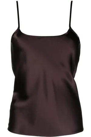 Voz Liquid silk tank top