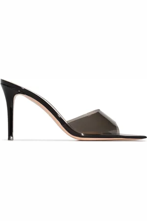 Gianvito Rossi Elle 85mm transparent-strap mules