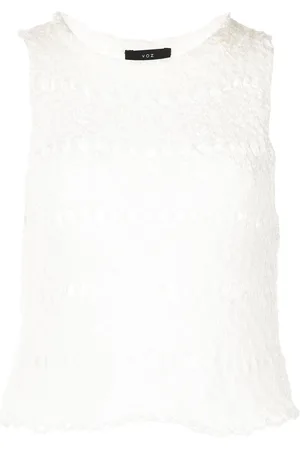 Voz Flammé knitted crop top