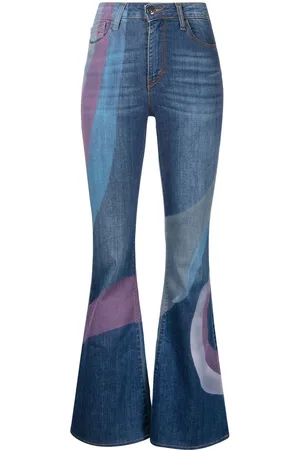 Madison.Maison Anita swirl-print flared jeans