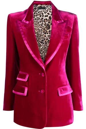 Philipp Plein Contrasting-trim velvet blazer