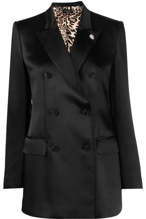 Philipp Plein Double-breasted satin blazer