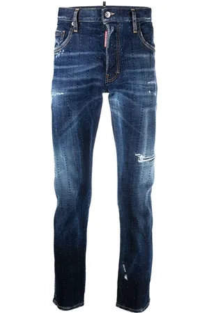 Dsquared2 Gem-embellished distressed jeans