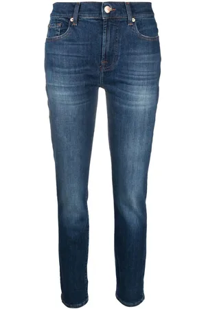 7 for all Mankind Mid-rise cropped jeans