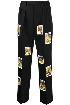 DENIM TEARS Wool polaroid print trousers