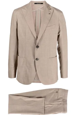 TAGLIATORE Fitted single-breasted two-piece suit