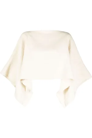 Voz Knitted alpaca wool crop top