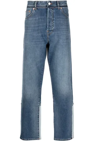 VALENTINO GARAVANI Rockstud-detail straight-leg jeans