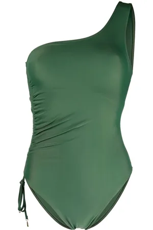 FAITHFULL THE BRAND One-shoulder draped swimsuit