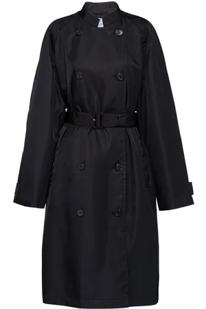 Prada Re-Nylon double-breasted raincoat