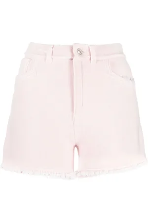 Barrie Fine-knit fringe-detail shorts