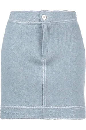 Barrie Contrast-stitch mini skirt