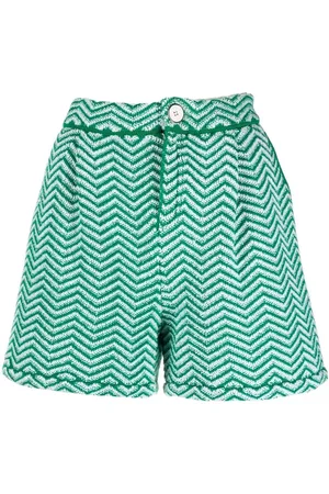 Barrie Chevron-knit shorts