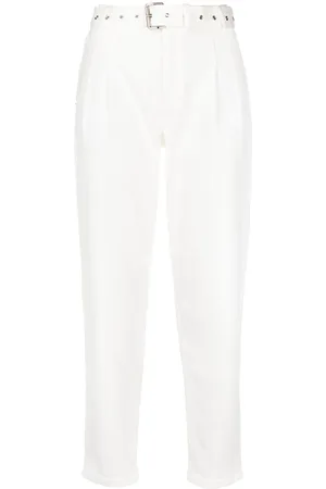 Michael Kors Pleat-detail belted jeans
