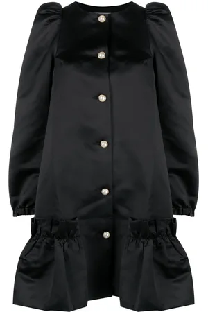 Sleeper Mystery Puff button-up dress
