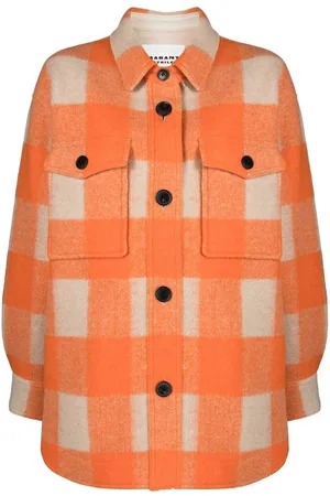 Isabel Marant Ženy Fleecové - Checkered fleece shirt jacket