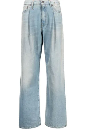 R13 Damon pleated wide-leg trousers