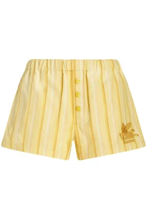 Etro Stripe-print button-fastening short