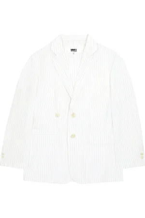 Maison Margiela Pinstriped single-breasted blazer