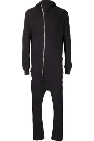 11 BY BORIS BIDJAN SABERI Off-centre hooded jumpsuit