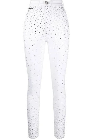 Philipp Plein Rhinestone-embellished skinny jeans