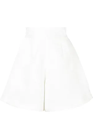Bambah Floral-pattern high-waisted shorts