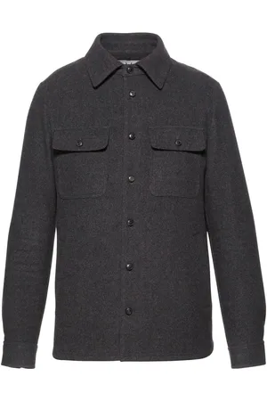 Norwegian Wool Long-sleeved wool shirt jacket