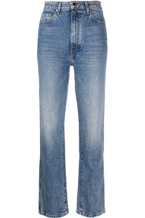 Khaite Abigail high-waisted straight-leg jeans