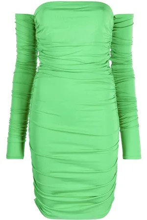 The Andamane Off-shoulder draped dress