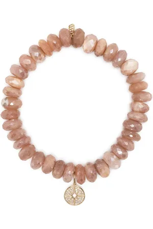 Sydney Evan 14kt yellow gold moonstone beaded bracelet