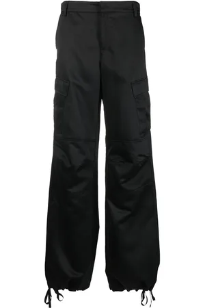 The Andamane Wide-leg satin cargo pants