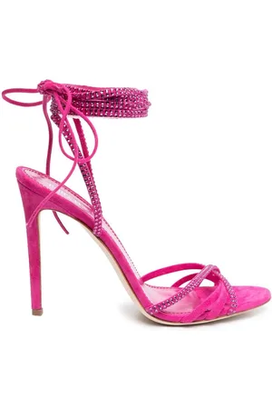 PARIS TEXAS Holly Nicole 105mm lace up sandals