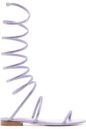 RENE CAOVILLA Crystal wrap-strap sandals