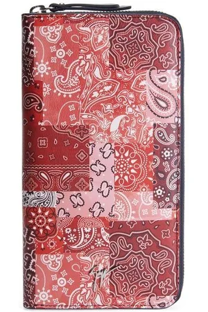 Giuseppe Zanotti Paisley-print leather wallet