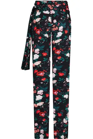 Paco rabanne Floral-print straight trousers