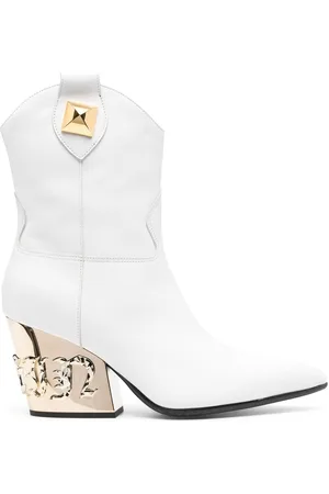 Philipp Plein Gothic Plein CowBoy 80mm ankle boots