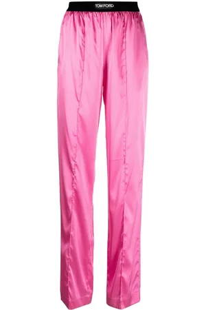 Tom Ford Logo-waistband straight-leg trousers