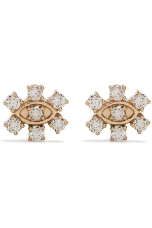 Sydney Evan 14kt yellow gold diamond stud earrings