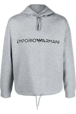 Emporio Armani Logo-embroidery hoodie